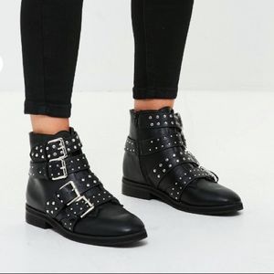 Missguided Studded Ankle Boots